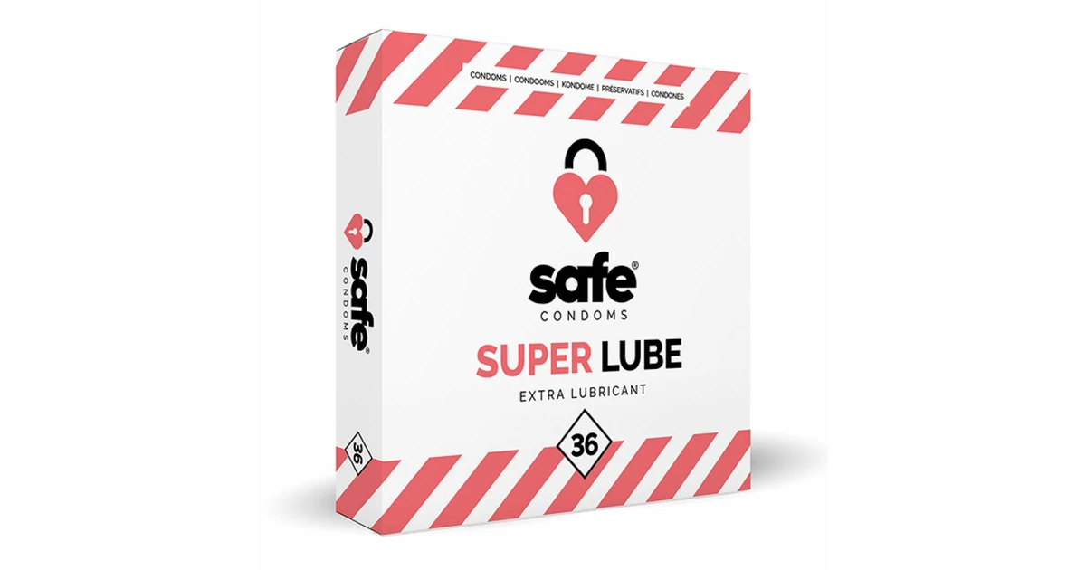 Safe Super Lube Condoms Extra Lubricant Prezerwatywy Sensu Sex Shop