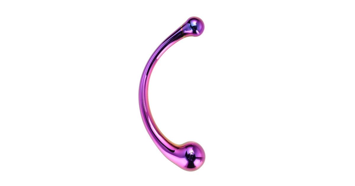 Dream Toys Glamour Glass Curved Big Wand Duże Szklane dildo Sensu