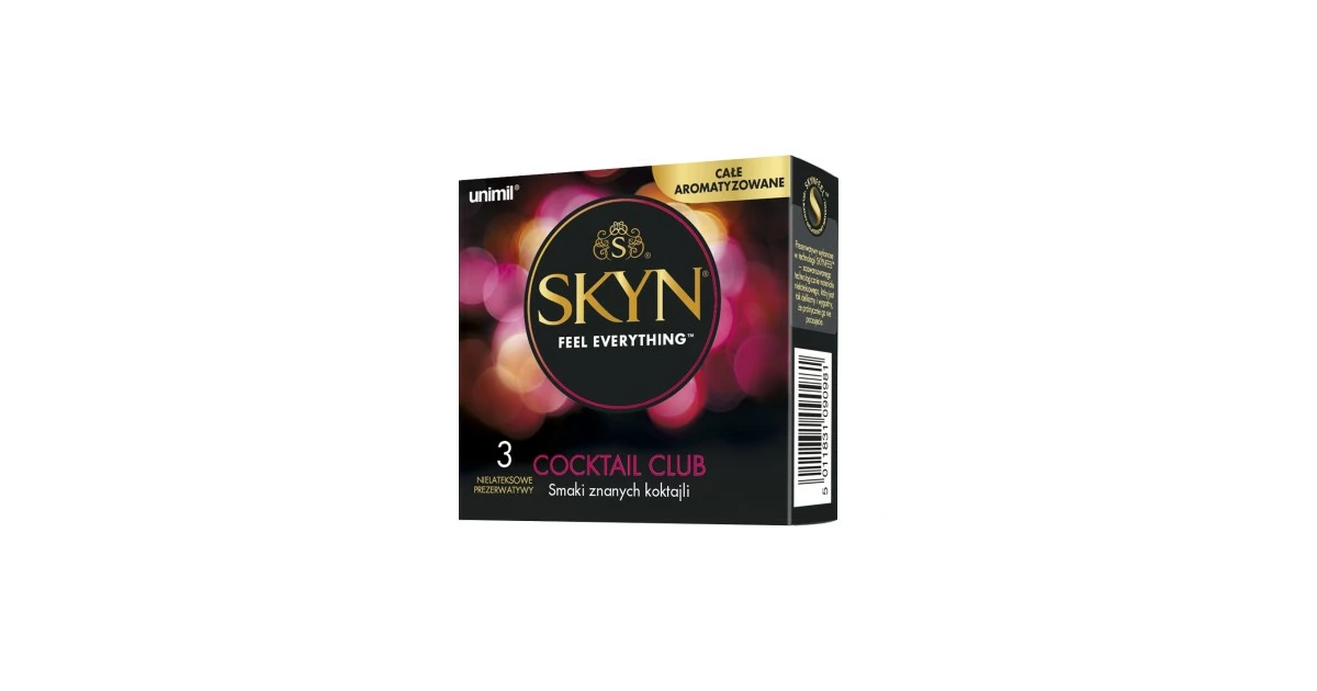 SKYN Unimil Cocktail Club Prezerwatywy Smakowe Sensu Sex Shop