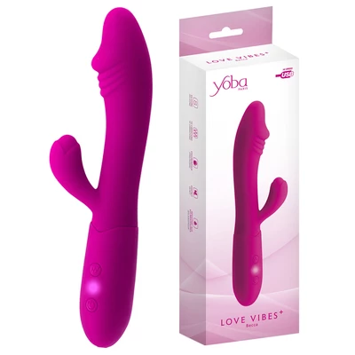 Yoba Love Vibes Becca Pink - Wibrator króliczek