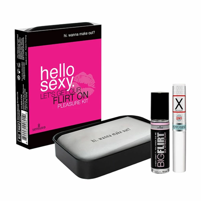 Sensuva Hello Sexy Pleasure Kit - Olejek i balsam stymulujący do ust
