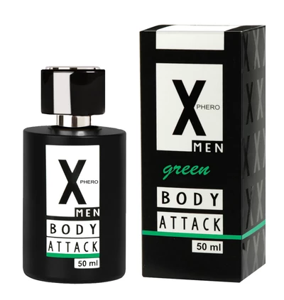 Aurora cosmetics X-Phero Body Attack Green for men - feromony męskie