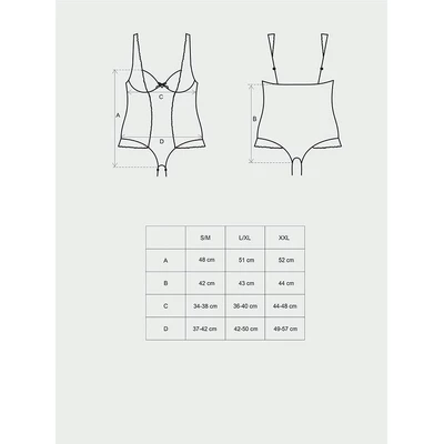 Obsessive Amanta - body, czarny