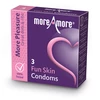 MoreAmore Condom Fun Skin 3 szt - Prezerwatywy z wypustkami