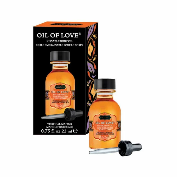 Kama Sutra Oil of Love Kissable Body Oil Tropical Mango 22 ml - Olejek stymulujący, Mango