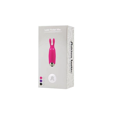 Cnex Lastic Pocket Vibe Rabbit pink - miniwibrator, różowy