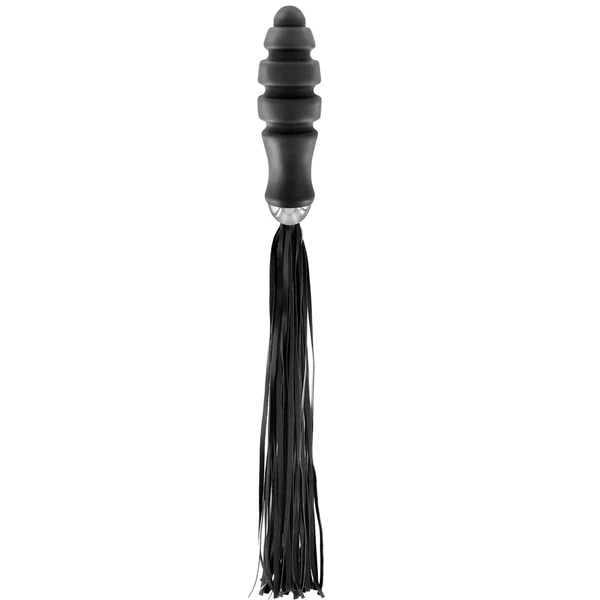 Fetish tentation Whip With Ogive Handle - Pejcz z korkiem analnym