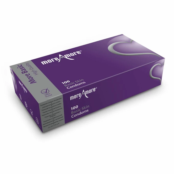 MoreAmore Condom Basic Skin 100 szt - Prezerwatywy