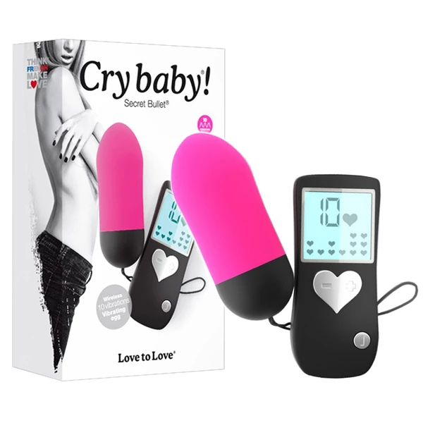 Love to love Cry Baby Pink - wibrujące jajeczko na pilota