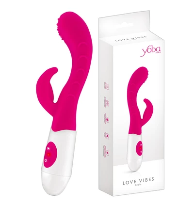 Yoba Love Vibes Leola Pink - Wibrator króliczek