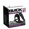Black Velvets Ring + Plug - Pierścień erekcyjny z korkiem analnym