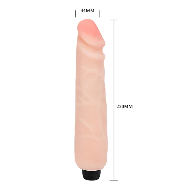 Baile Flexible Vibrator Real Penis - wibrujące dildo, cielisty