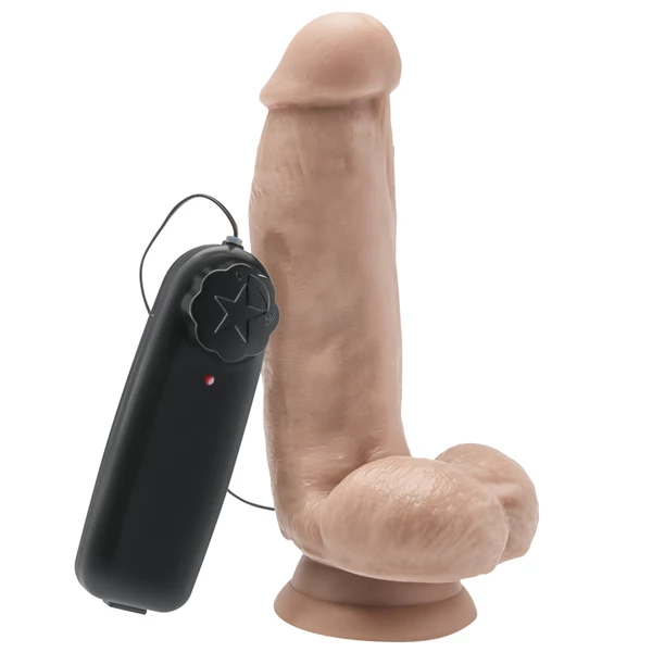 Get real 6'' - wibrujące dildo, cielisty