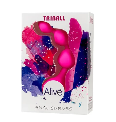 Cnex Triball Amuse-G Pink - Koraliki analne, różowe
