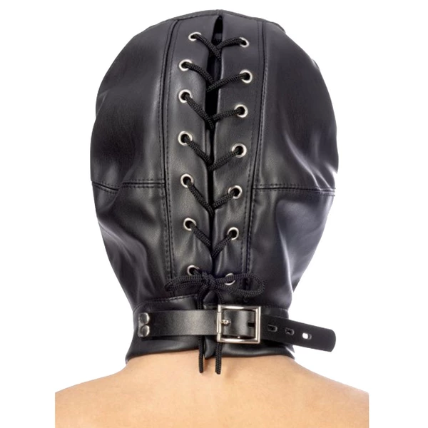 Fetish tentation Open Mouth and Eyes Hood - maska bdsm
