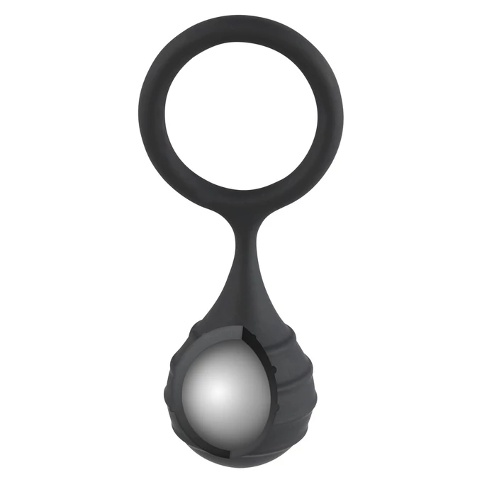 Black Velvets Cock Ring&amp;Weight - Elastyczny pierścień erekcyjny z ciężarkiem