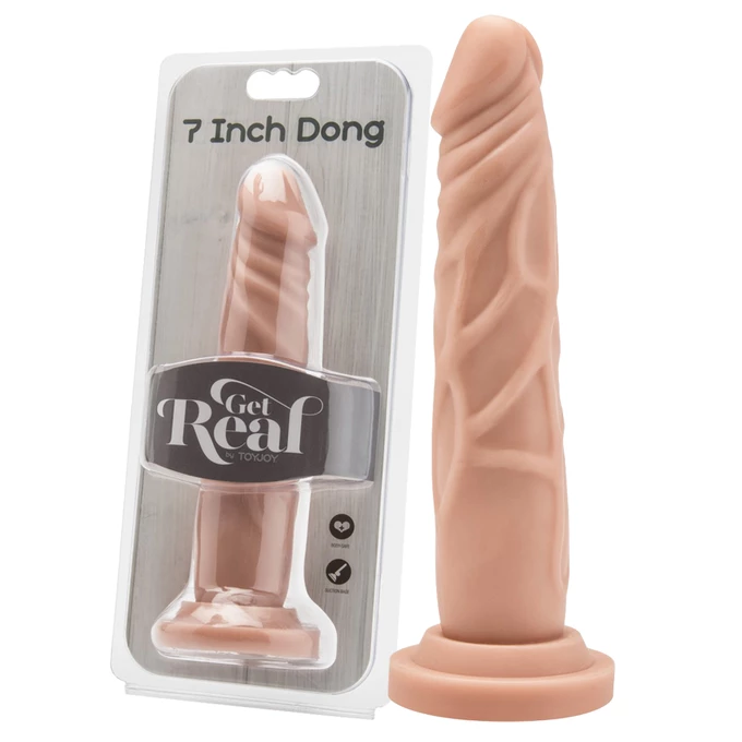 Get real Dong 7 inch - dildo na przyssawce