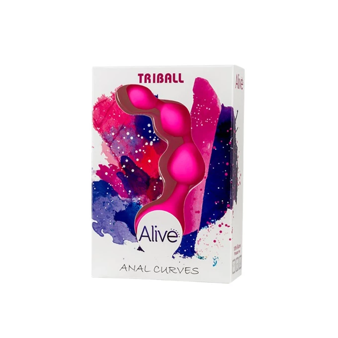 Cnex Triball Amuse-G Pink - Koraliki analne, różowe