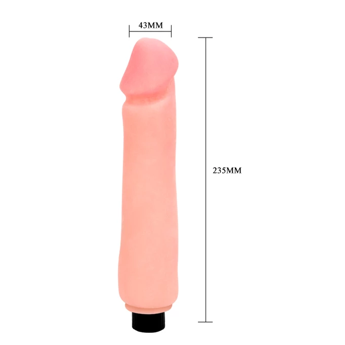 Baile Flexible Vibrator Real Penis - wibrujące dildo, różowy