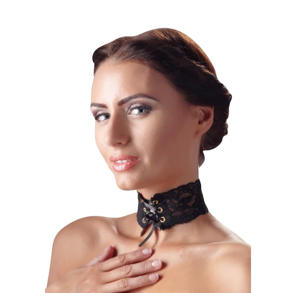 Cottelli Halsband Spitze-Obroża na szyję