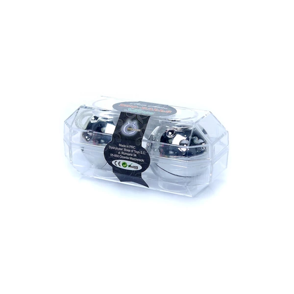 Boss Series Duo Balls Silver - Kulki gejszy, srebrne
