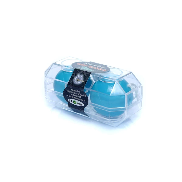 Boss Series Duo Balls Blue - Kulki gejszy, niebieskie