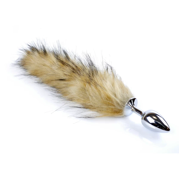 Boss Series Fox Tail Brown Xl - Korek analny z ogonkiem, brązowy