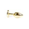 Boss Series Jewellery Gold Heart Clear - Korek analny, fioletowy