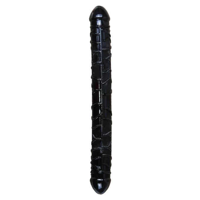 Boss Series Flexible Double Dong Black - Podwójne dildo, czarne