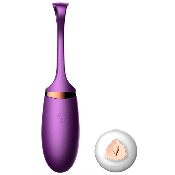 Boss Series Vibrating Silicone Love Egg Usb 10 - Wibrujące jajeczko sterowane głosem lub pilotem