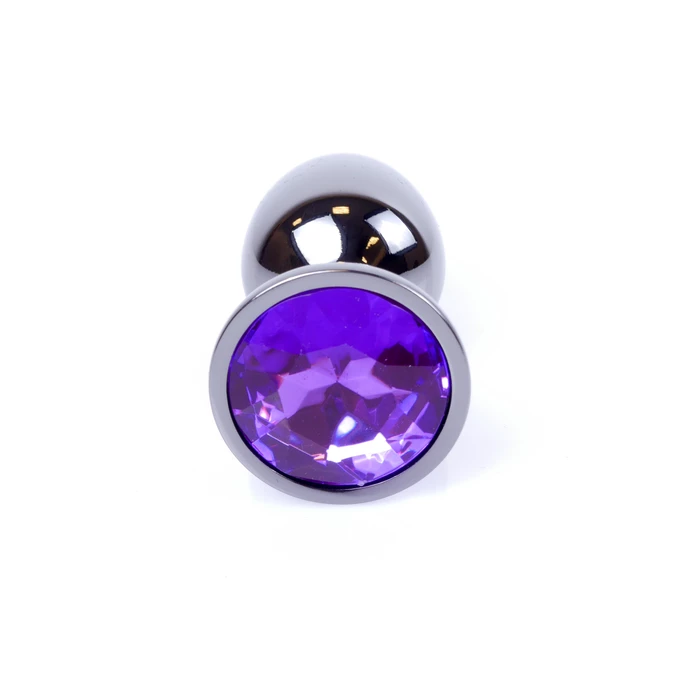 Boss Series Jewellery Dark Silver Purple - Korek analny, fioletowy