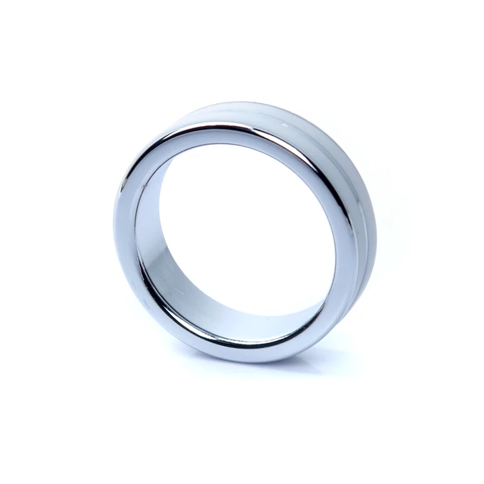 Boss Series Metal Cock Ring Medium - Metalowy pierścień erekcyjny