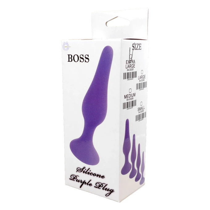 Boss Series Silicone Plug Purple Extra Large - Korek analny