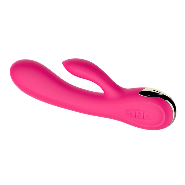 Boss Series Silicone Vibrator 7 - Wibrator króliczek z funkcją podgrzewania