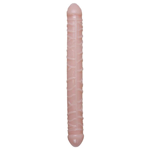 Boss Series Flexible Double Dong Skin - Podwójne dildo, cieliste