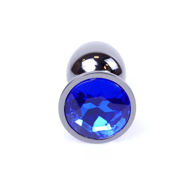 Boss Series Jewellery Dark Silver Dark Blue - Korek analny, niebieski