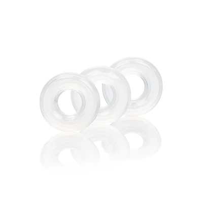 CalExotics 3 Stacker Rings - Zestaw elastycznych pierścieni erekcyjnych