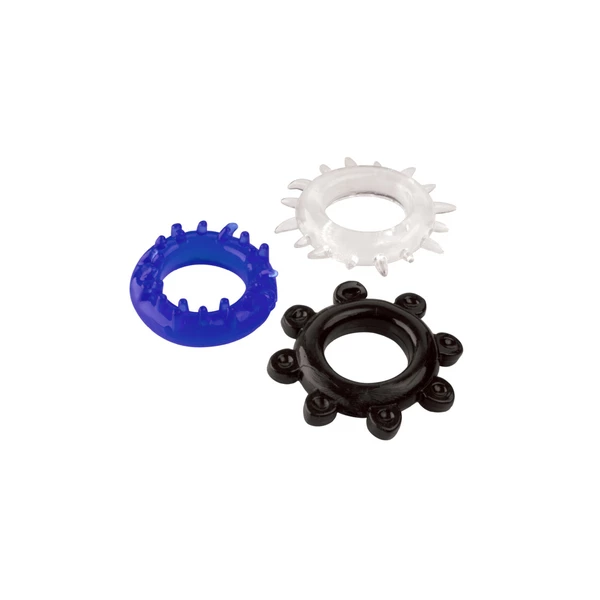 Boss Series C Ring Set Color - Zestaw elastycznych pierścieni erekcyjnych