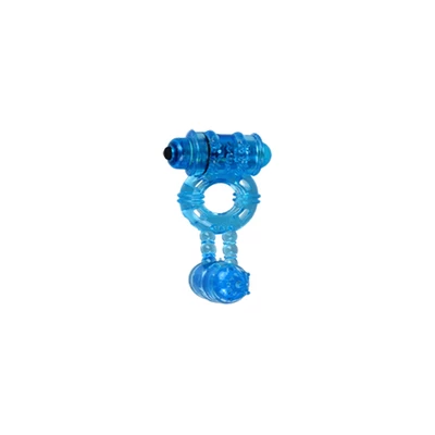 Cnex Double Func 1 Blue - Wibrujący pierścień erekcyjny
