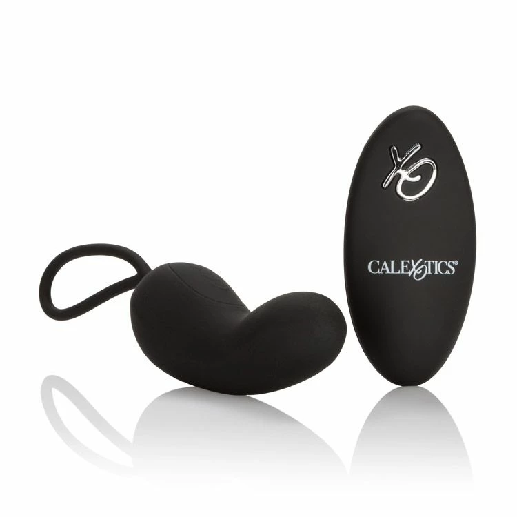 CalExotics Remote Rechargeable Curve Black - Wibrujące jajeczko na pilota