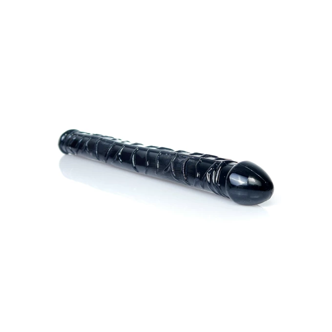 Boss Series Flexible Double Dong Black - Podwójne dildo, czarne