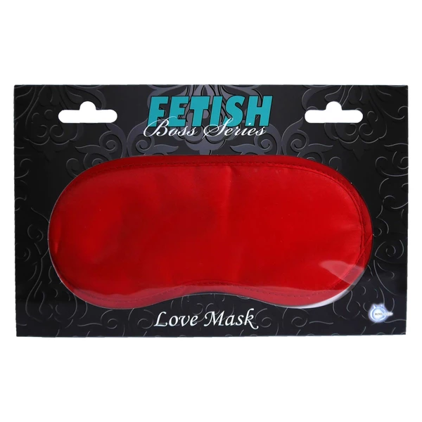 Boss Series Love Mask Red - Opaska na oczy, czerwona