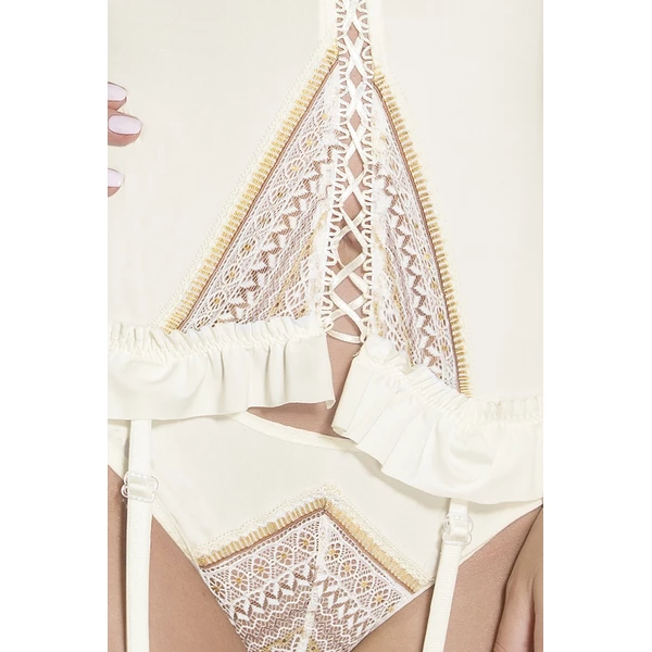 Casmir Connie Corset - Gorset, Kremowy