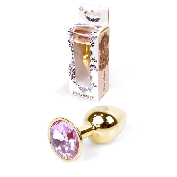 Boss Series Jewellery Gold Rose - Korek analny, jasnoróżowy