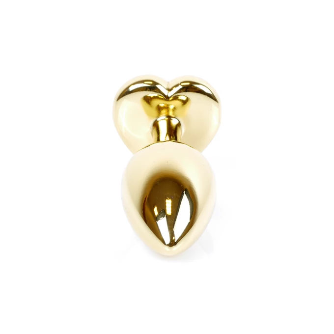 Boss Series Jewellery Gold Heart Green - Korek analny, fioletowy