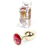 Boss Series Jewellery Gold Red - Korek analny, czerwony