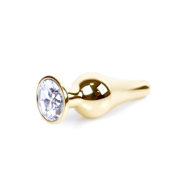 Boss Series Jewellery Gold Butt Clear - Korek analny, przezroczysty