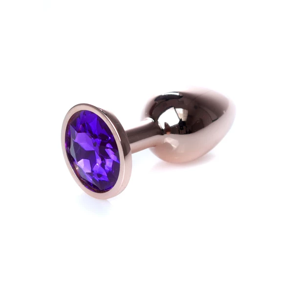 Boss Series Jewellery Red Gold Purple - Korek analny, fioletowy