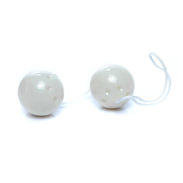Boss Series Duo Balls White - Kulki gejszy, białe