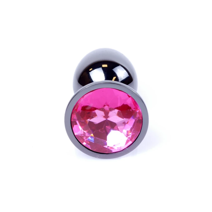 Boss Series Jewellery Dark Silver Pink - Korek analny, rózowy